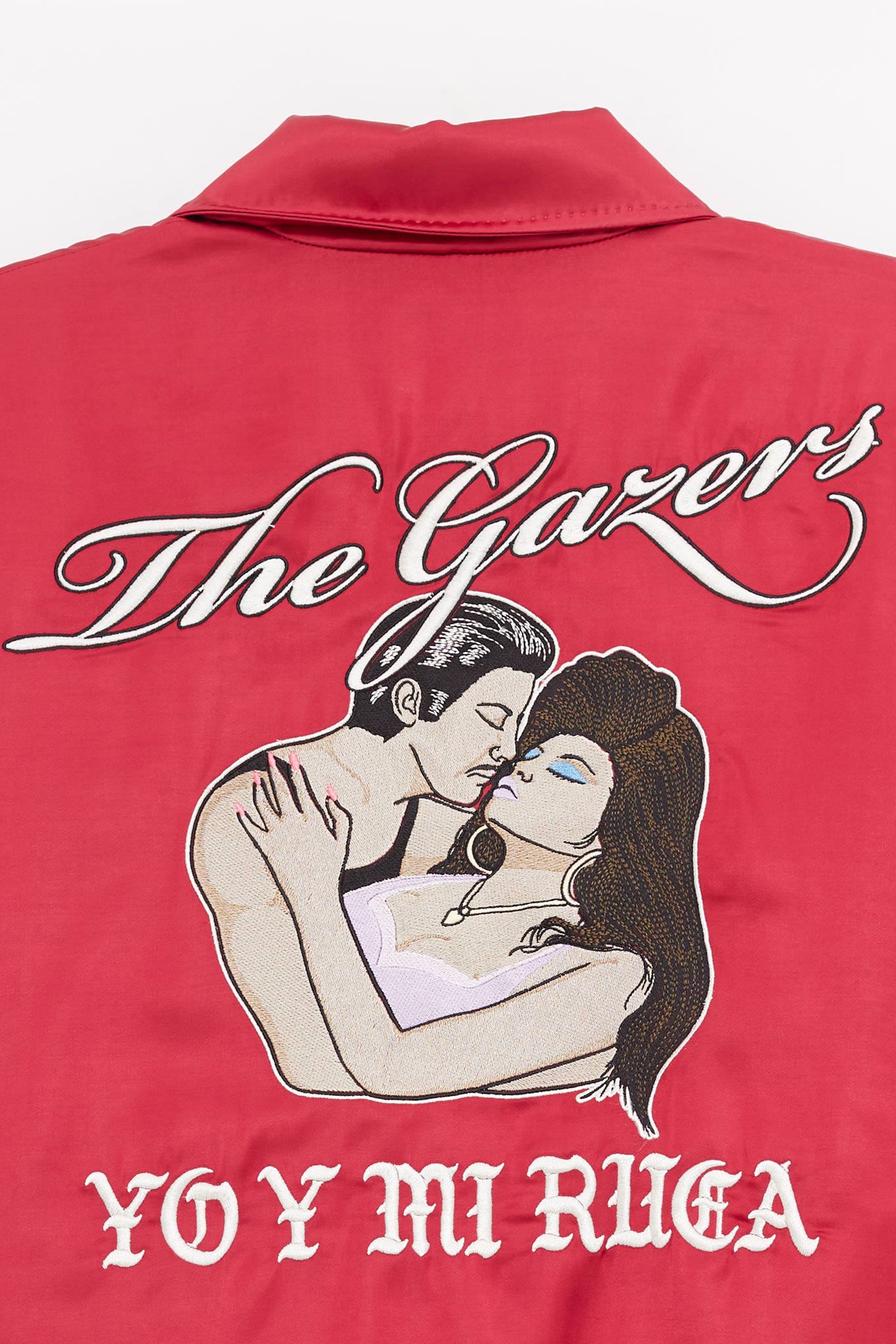 SECOND LAYER RED ACES SATIN CLUB JACKET