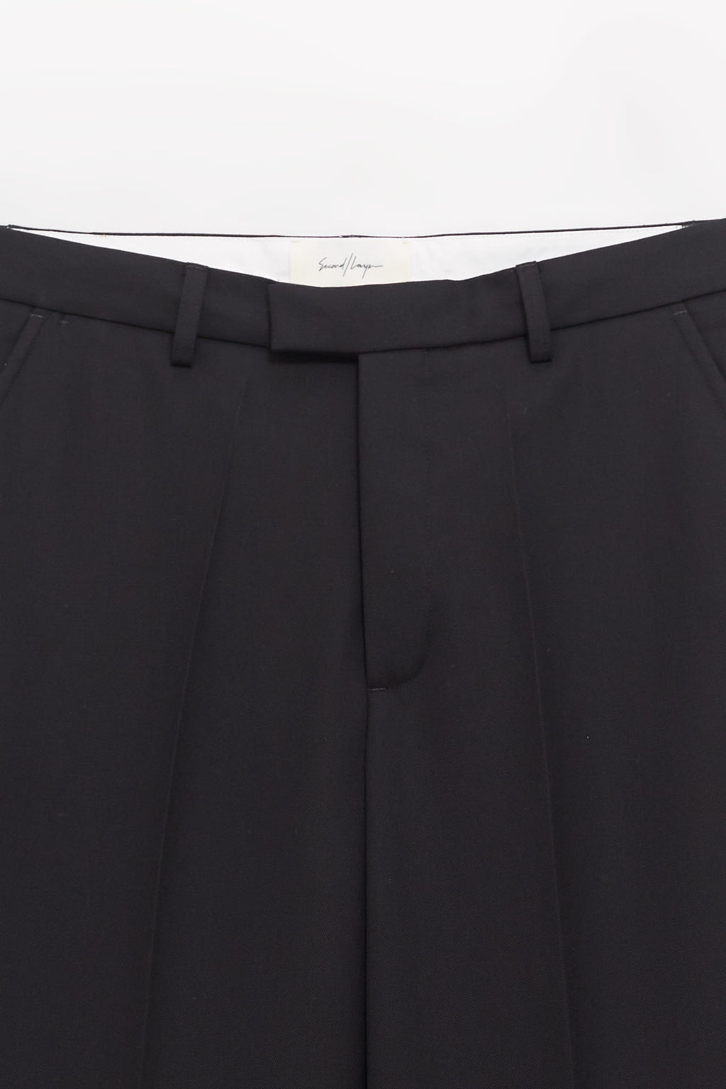 SECOND LAYER BLACK RELAXED PRIMO TROUSER