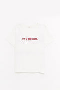 SECOND LAYER WHITE YO Y MI RUCA T SHIRT