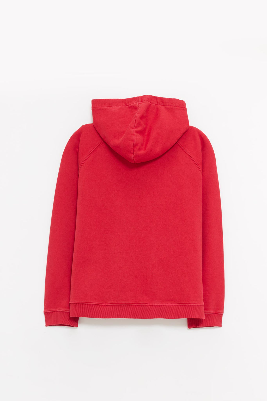 SECOND LAYER WASHED RED ROLA ZIP HOODIE
