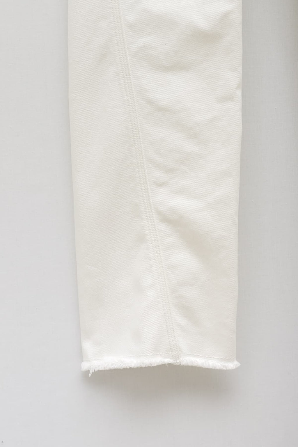 LANVIN OPTIC WHITE DENIM TWISTED REGULAR PANT