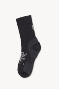 SATISFY BLACK MERINO NYLON TUBE SOCKS