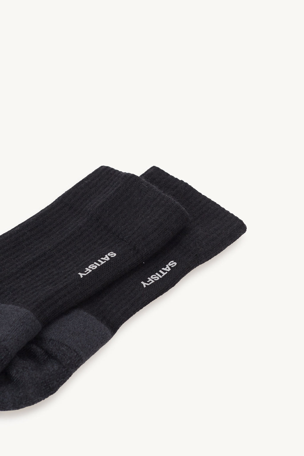 SATISFY BLACK MERINO NYLON TUBE SOCKS