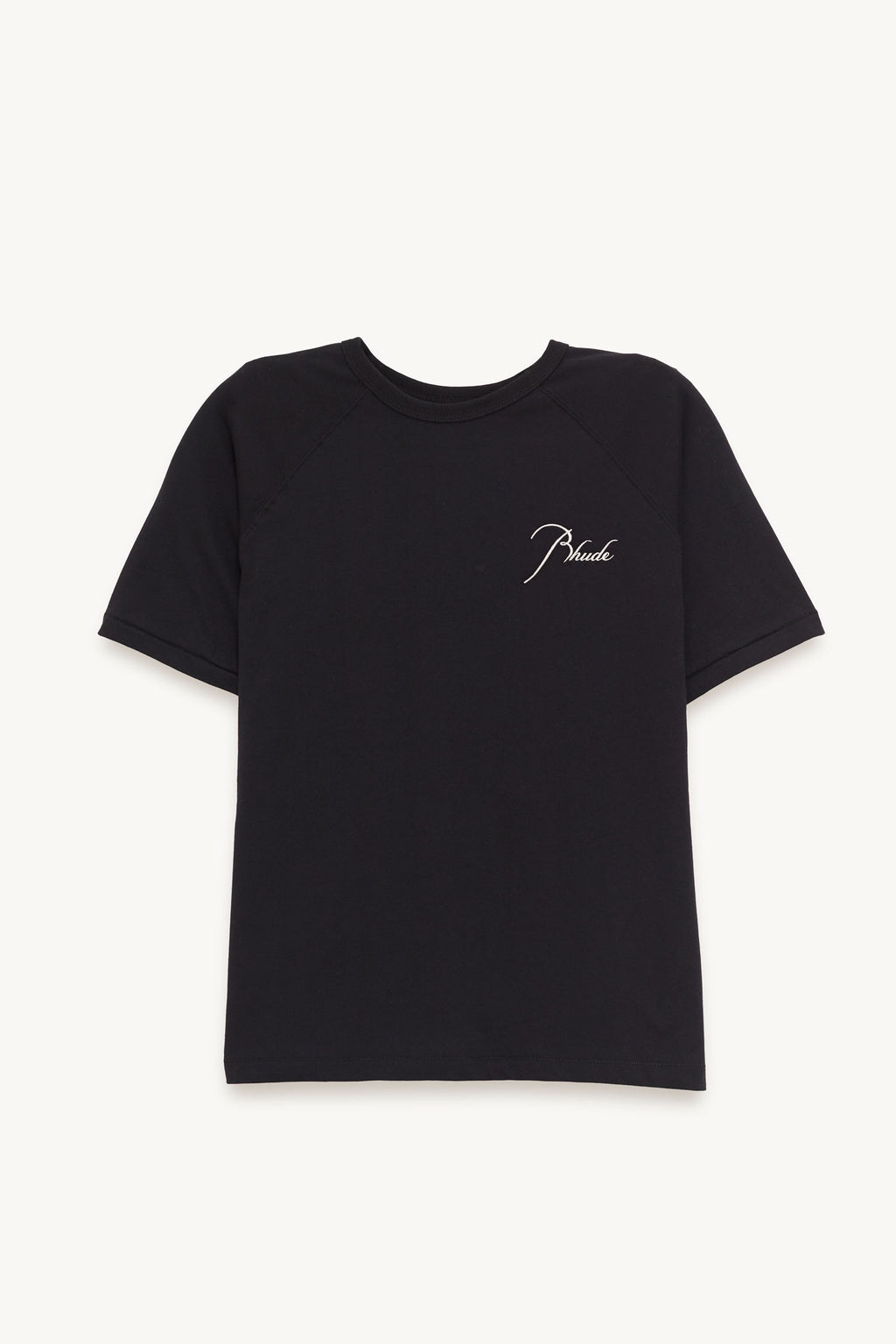 RHUDE BLACK CLASSIQUE RAGLAN T SHIRT