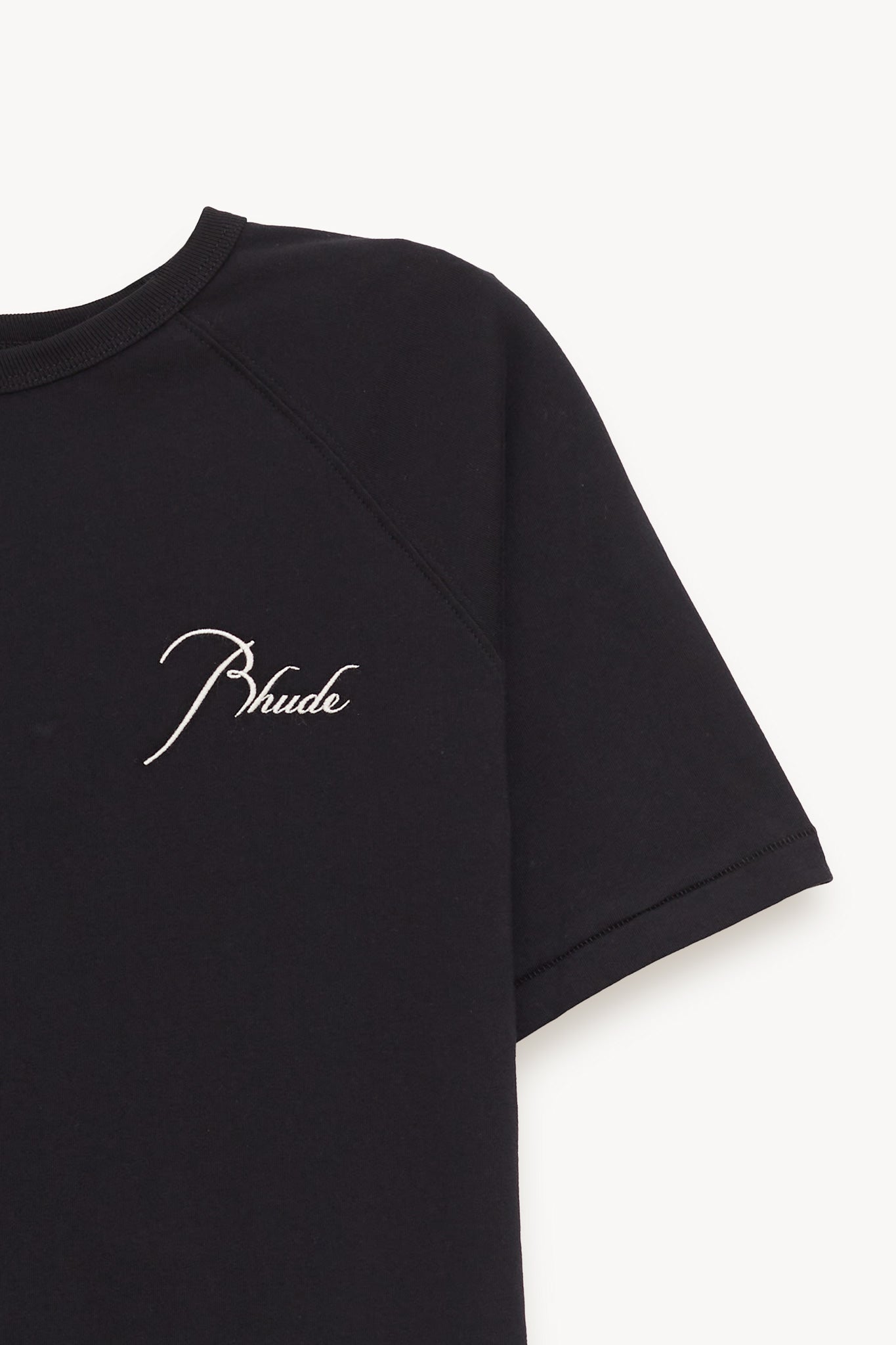 RHUDE BLACK CLASSIQUE RAGLAN T SHIRT