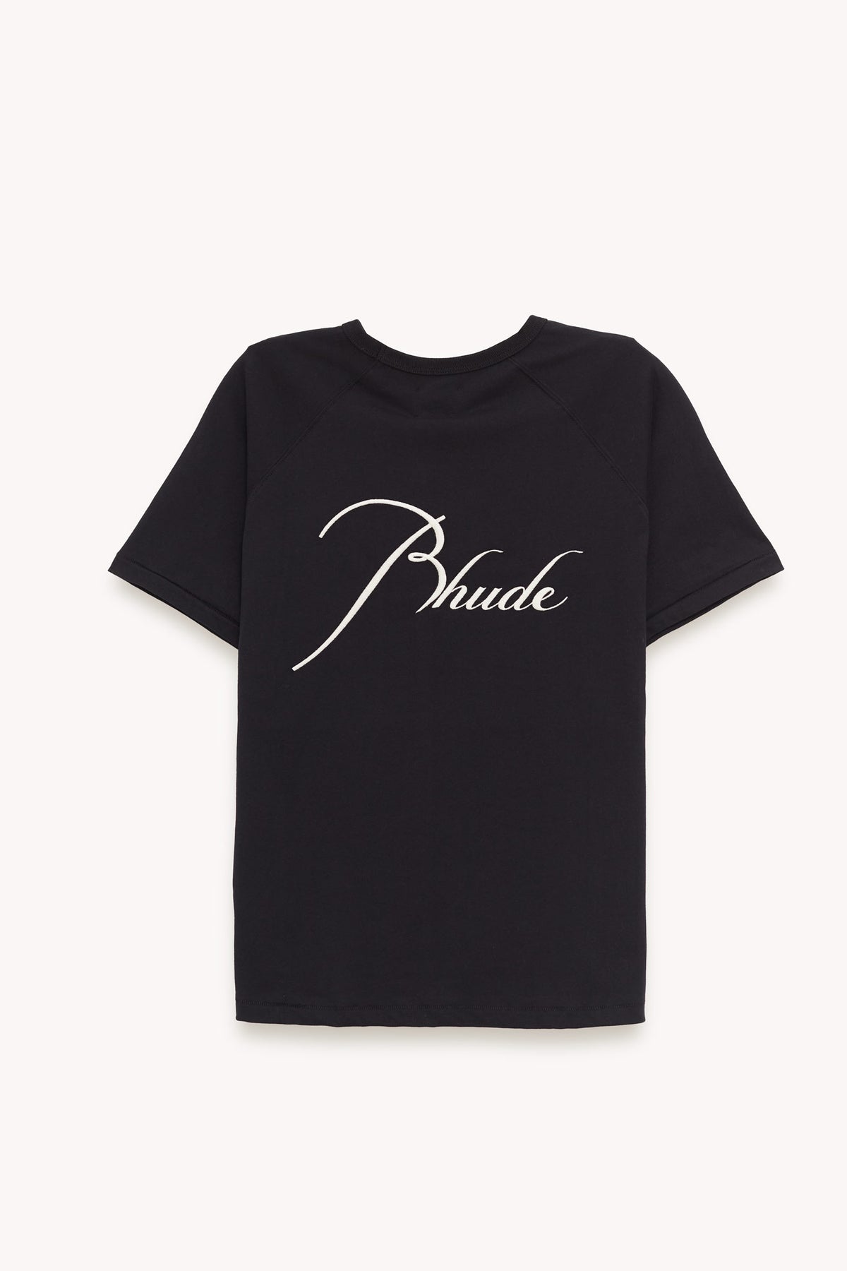 RHUDE BLACK CLASSIQUE RAGLAN T SHIRT