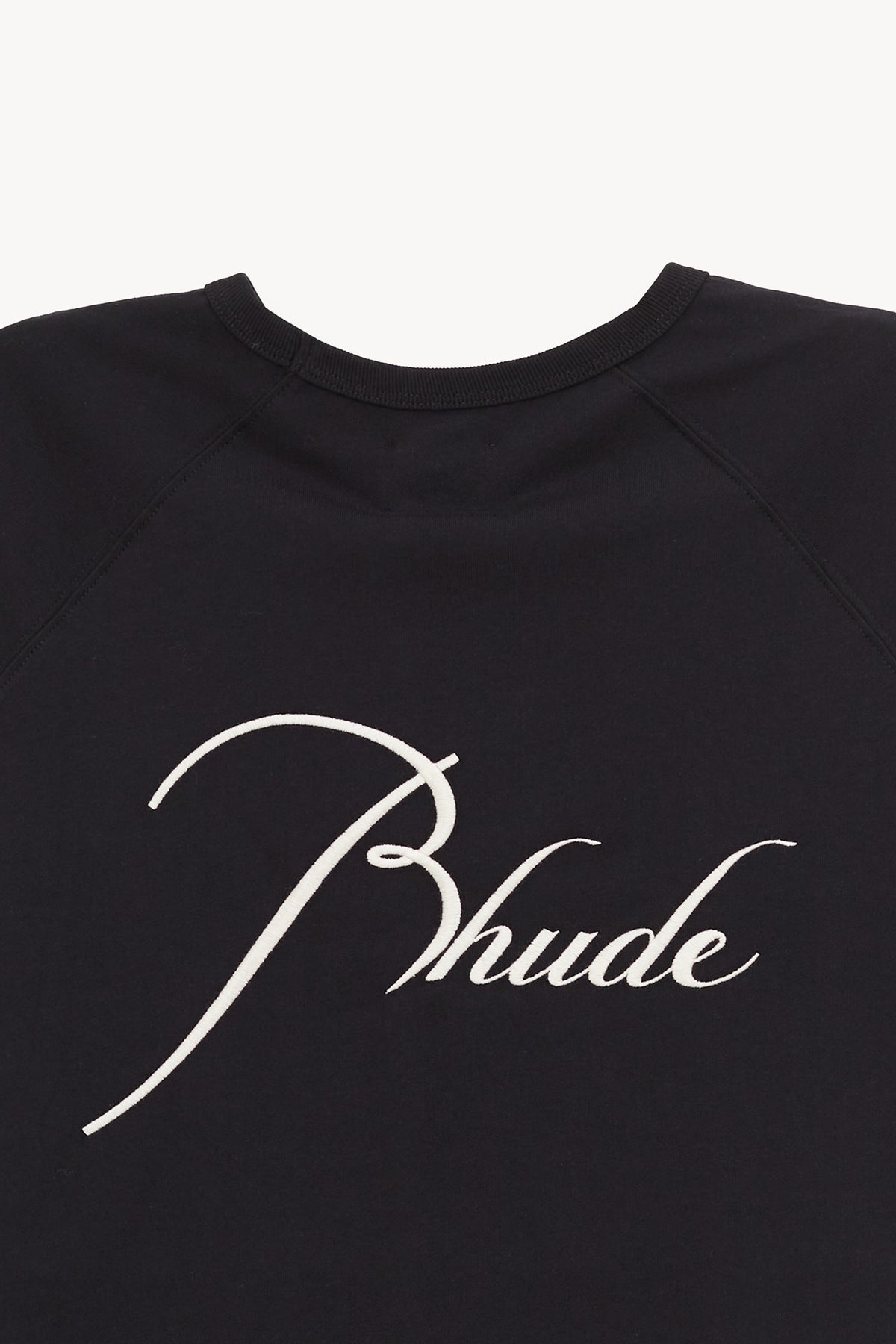 RHUDE BLACK CLASSIQUE RAGLAN T SHIRT