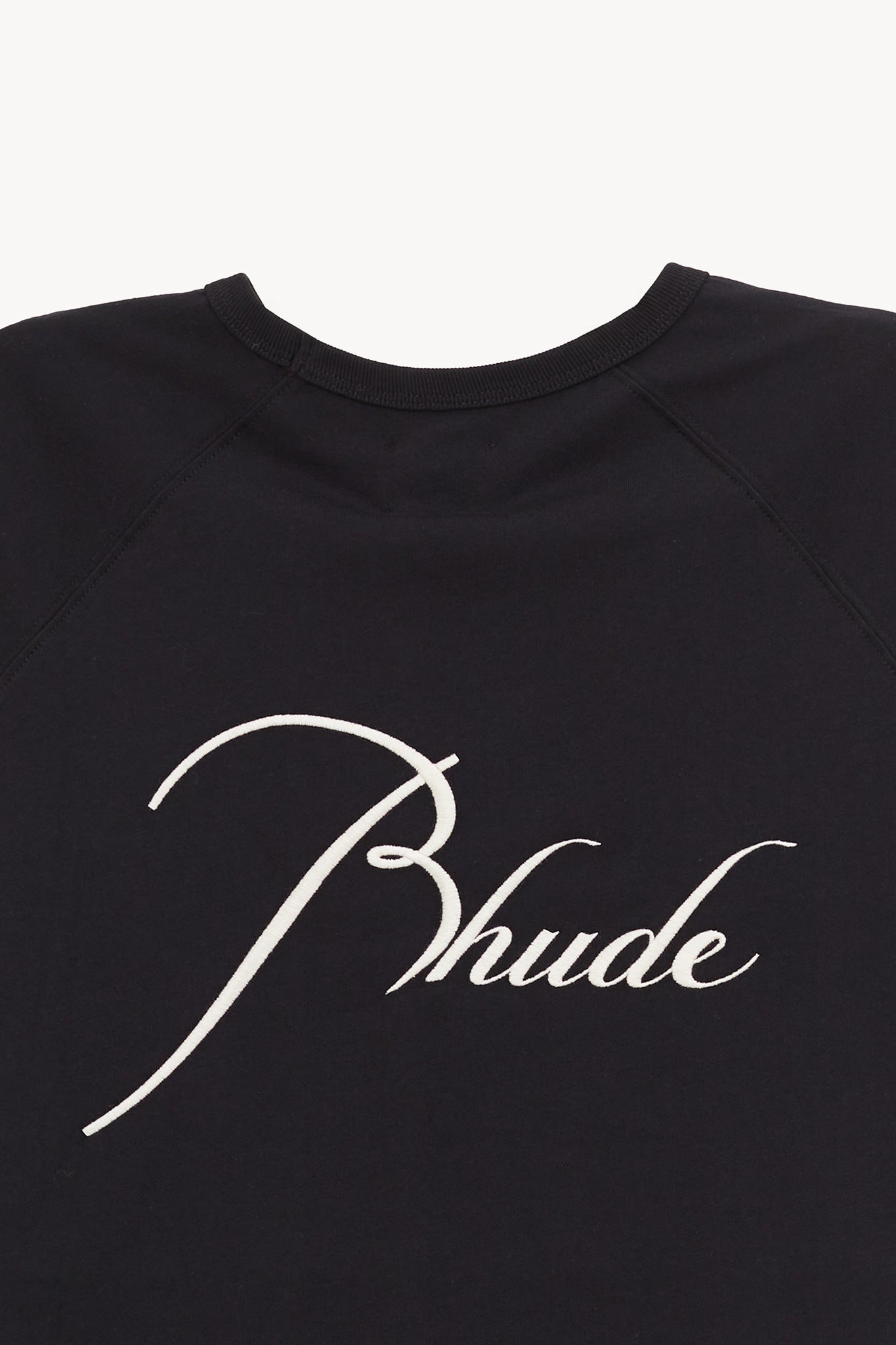 RHUDE BLACK CLASSIQUE RAGLAN T SHIRT