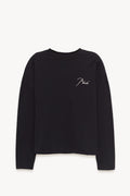 RHUDE BLACK CLASSIQUE REVERSE LS T SHIRT