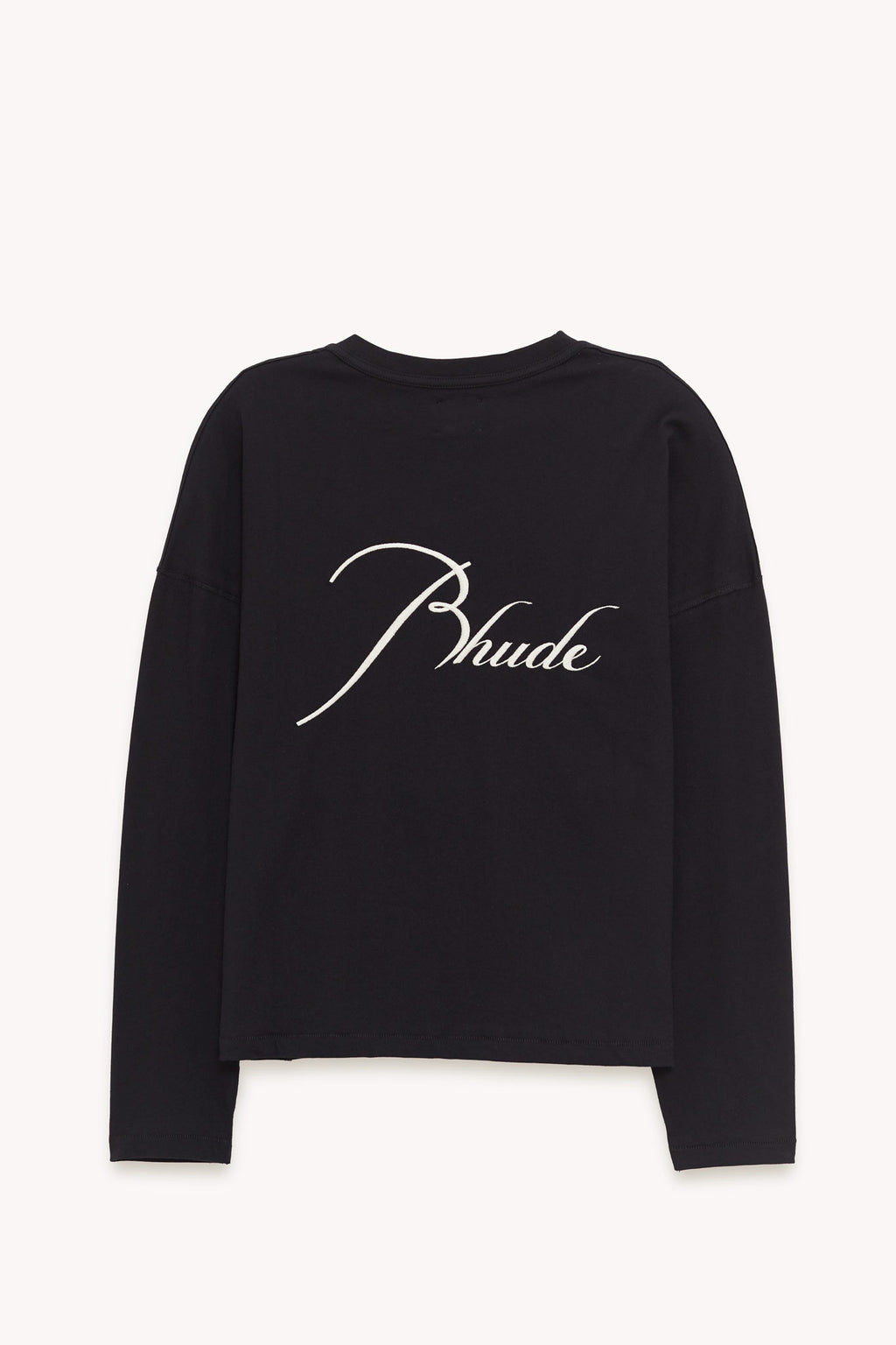 RHUDE BLACK CLASSIQUE REVERSE LS T SHIRT