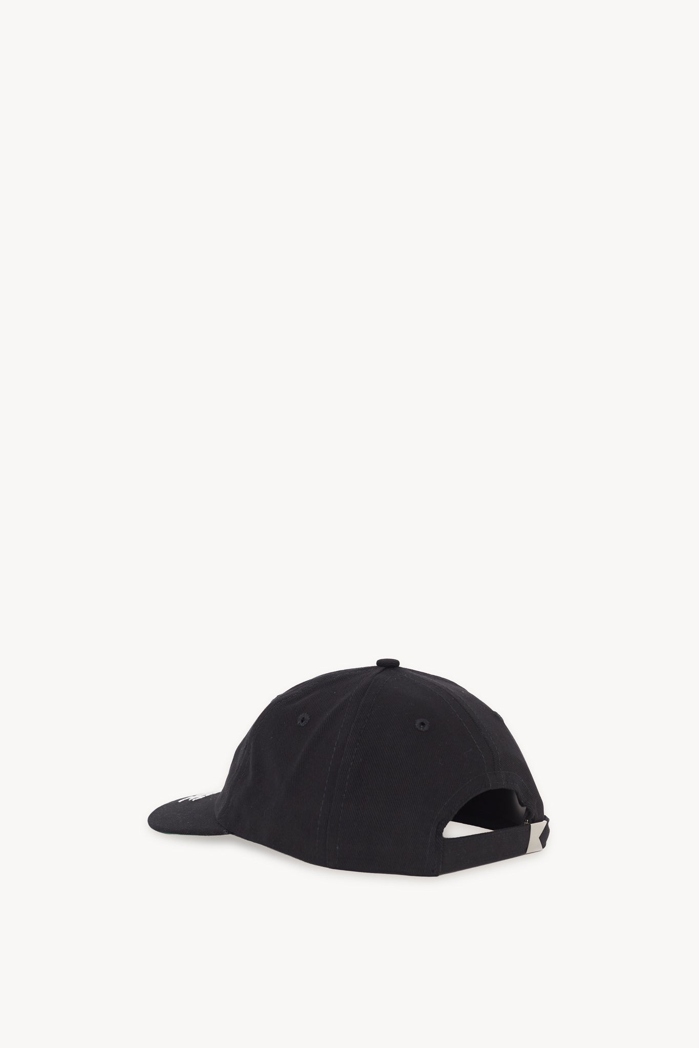 RHUDE BLACK GRAND CRU CREST CURVED BRIM HAT
