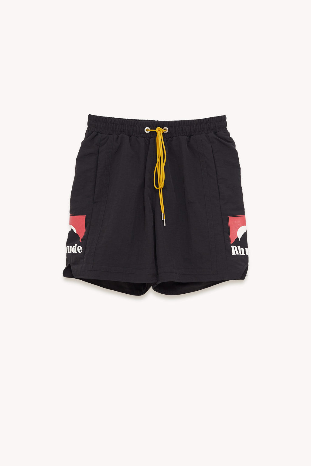 RHUDE BLACK MOONLIGHT LOGO SHORT