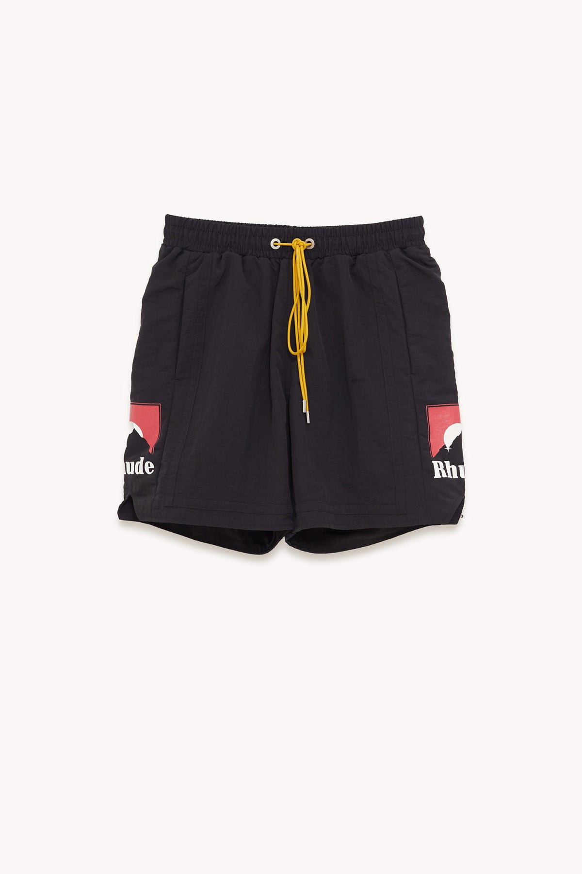 RHUDE BLACK MOONLIGHT LOGO SHORT