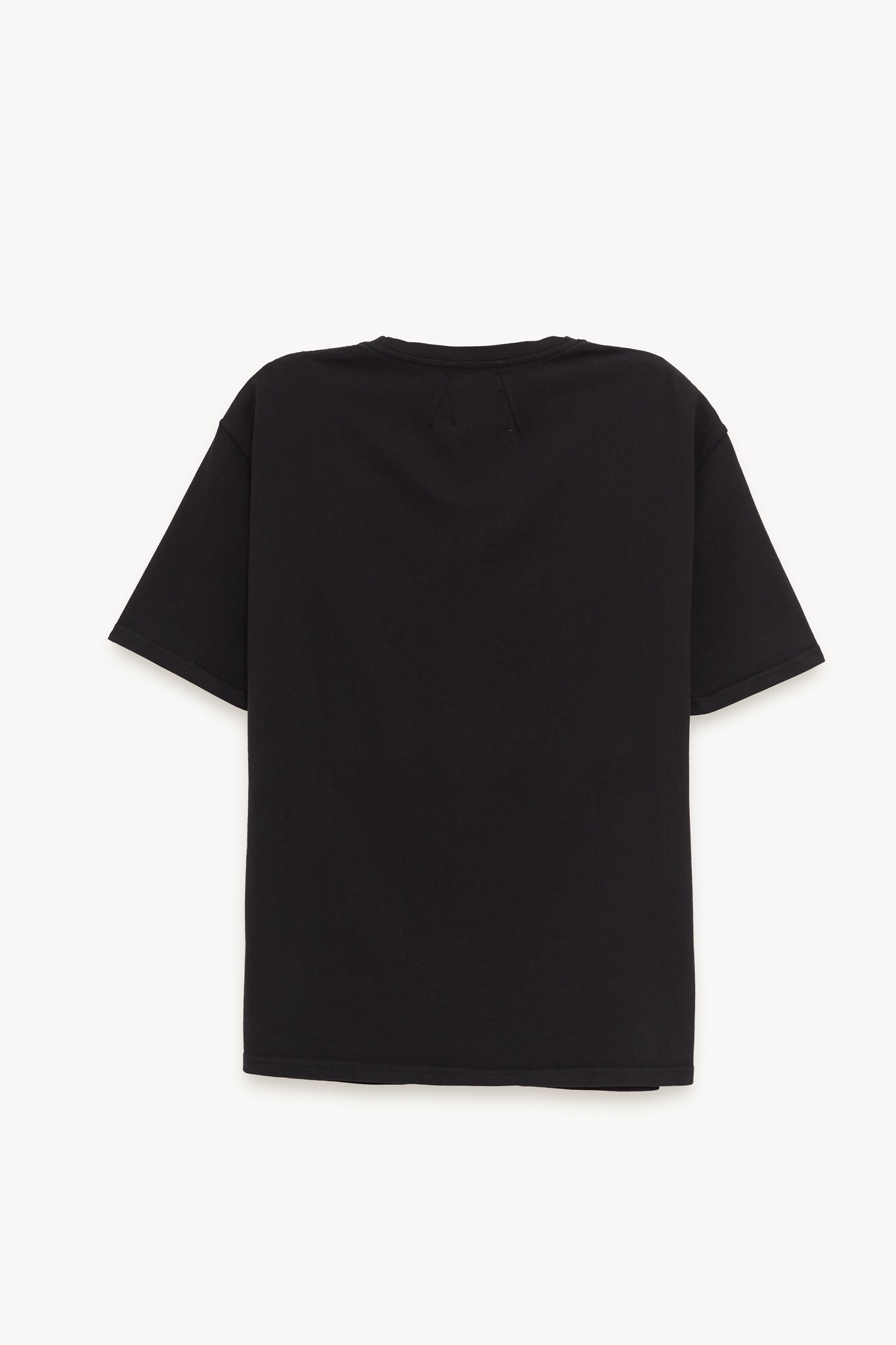 RHUDE BLACK OVERSIZED CHATEAU CREST T SHIRT