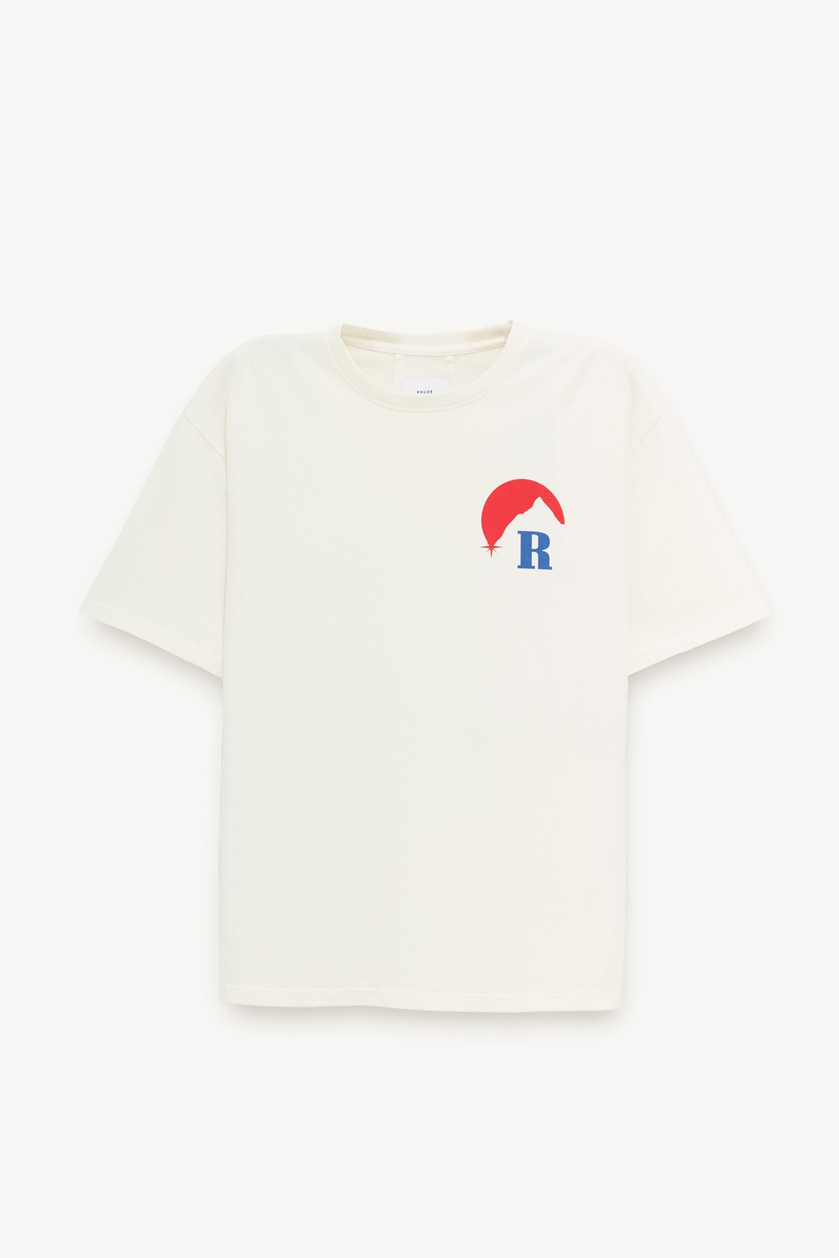 RHUDE VINTAGE WHITE MOONLIGHT REGATTA T SHIRT