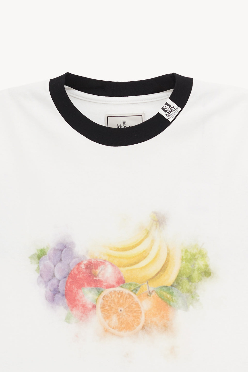 MAISON MIHARA YASUHIRO WHITE FRUIT PRINTED T SHIRT
