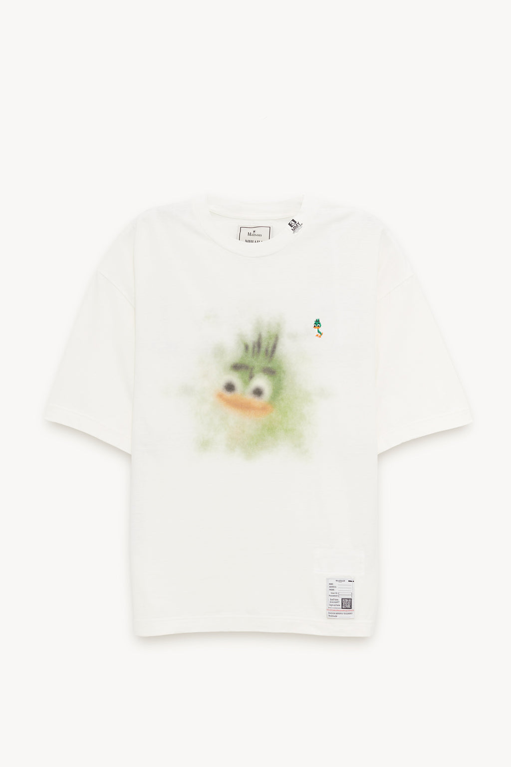 MAISON MIHARA YASUHIRO WHITE LEON PRINTED T SHIRT