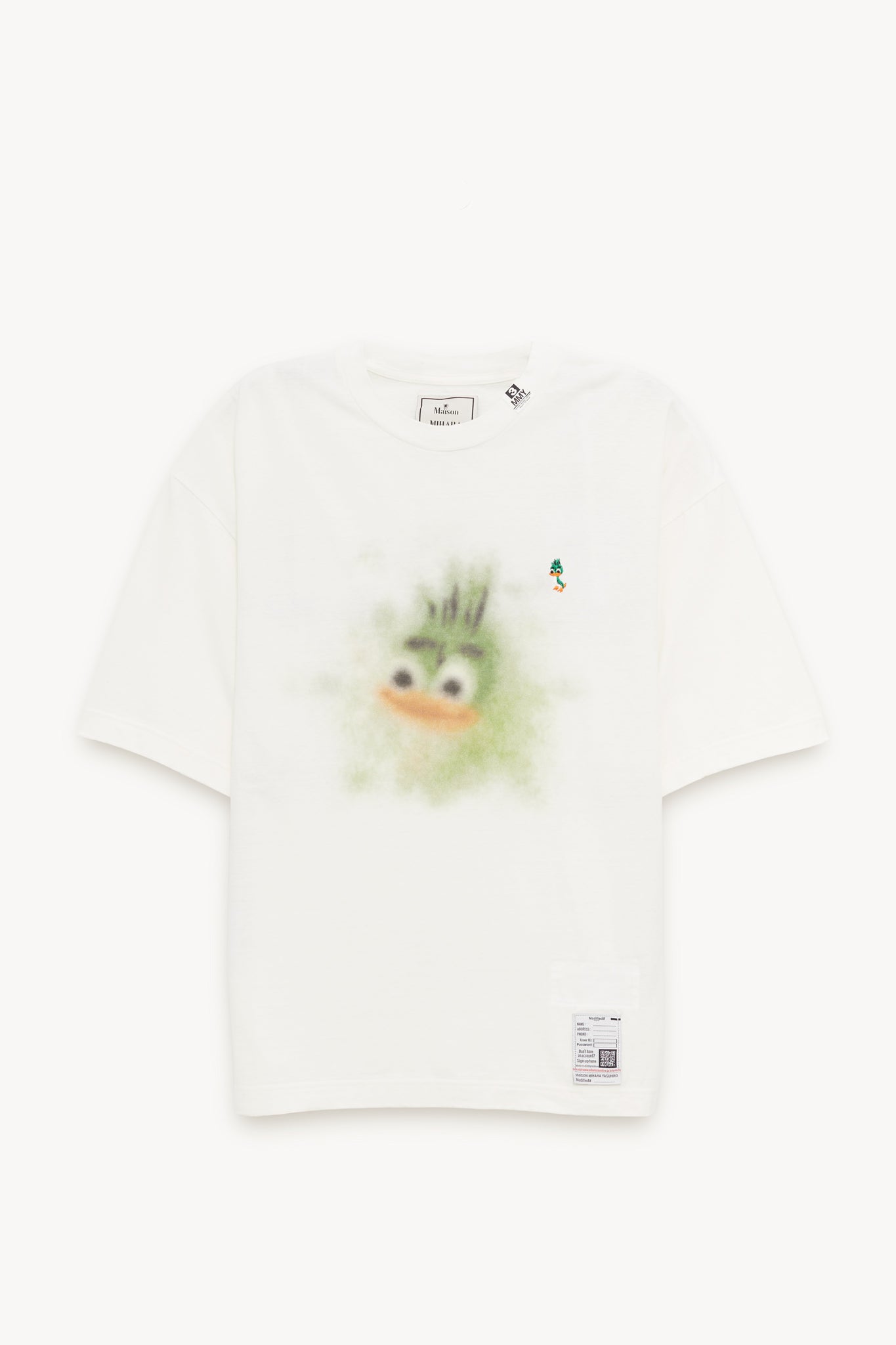 MAISON MIHARA YASUHIRO WHITE LEON PRINTED T SHIRT