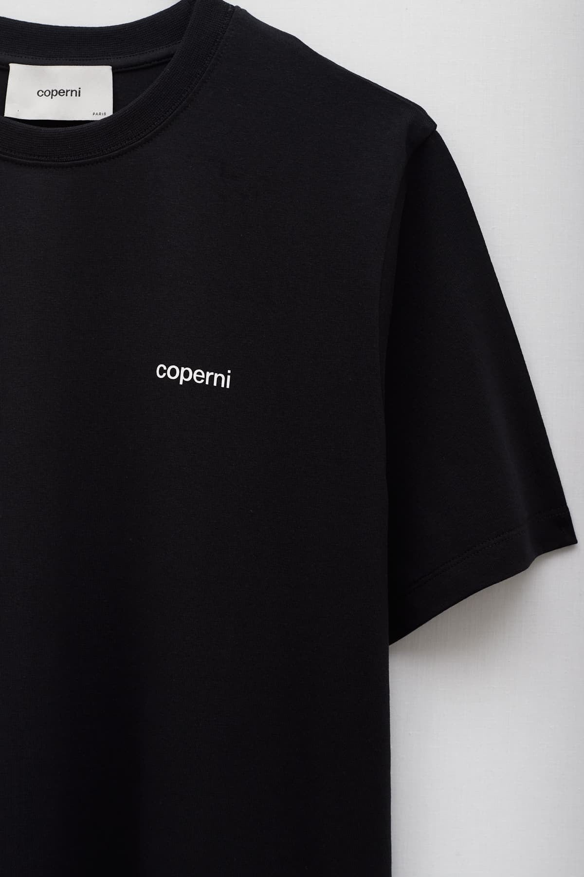 COPERNI BLACK BOXY LOGO T SHIRT