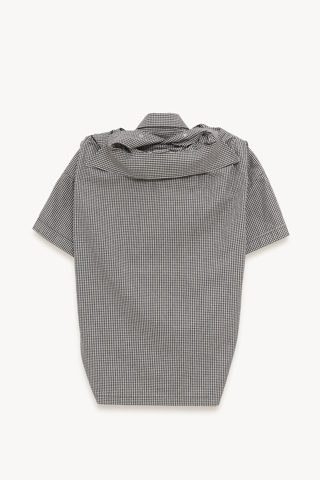 MAISON MIHARA YASUHIRO GREY SHAWL LAYERED SHIRT