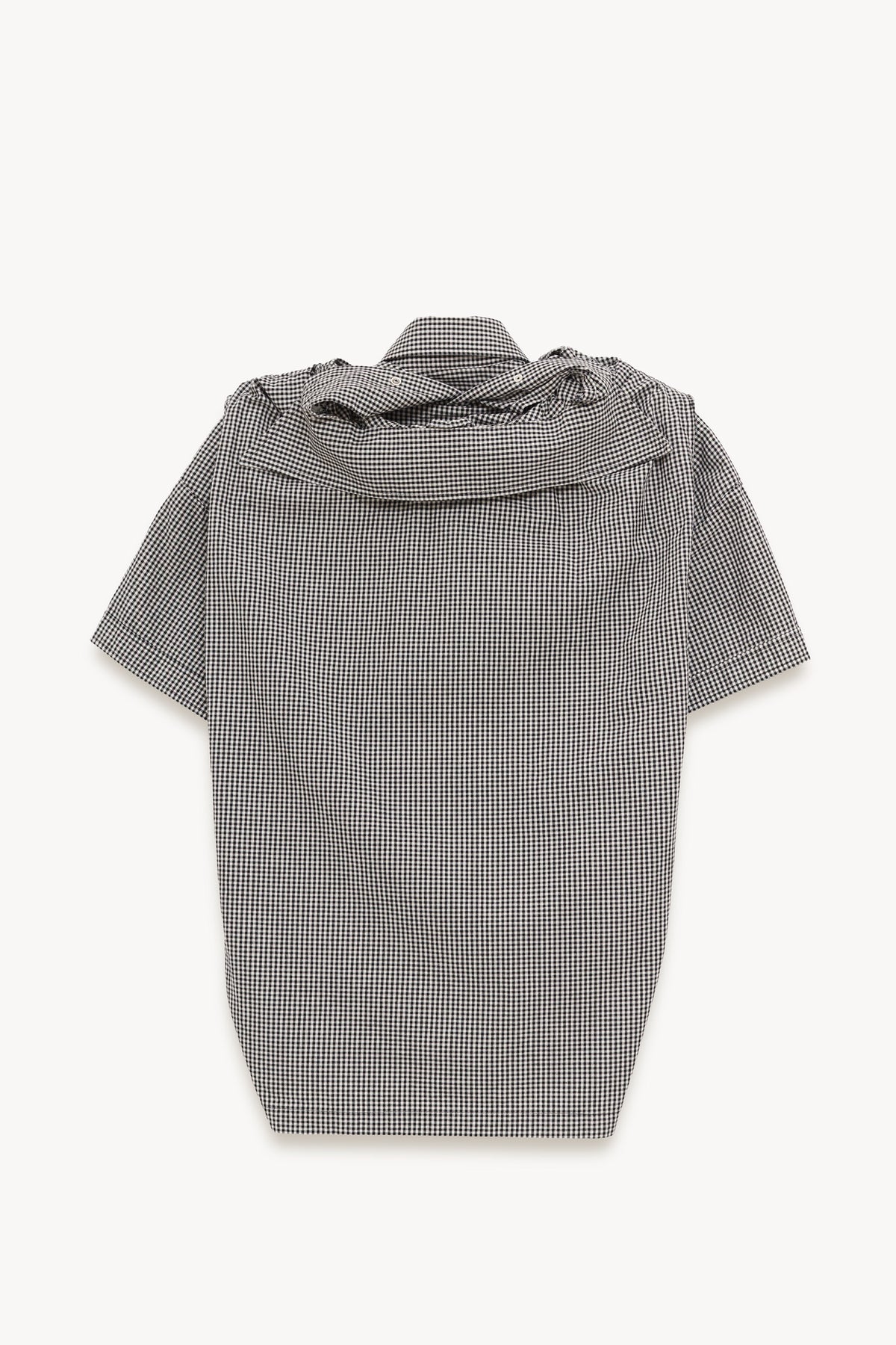 MAISON MIHARA YASUHIRO GREY SHAWL LAYERED SHIRT