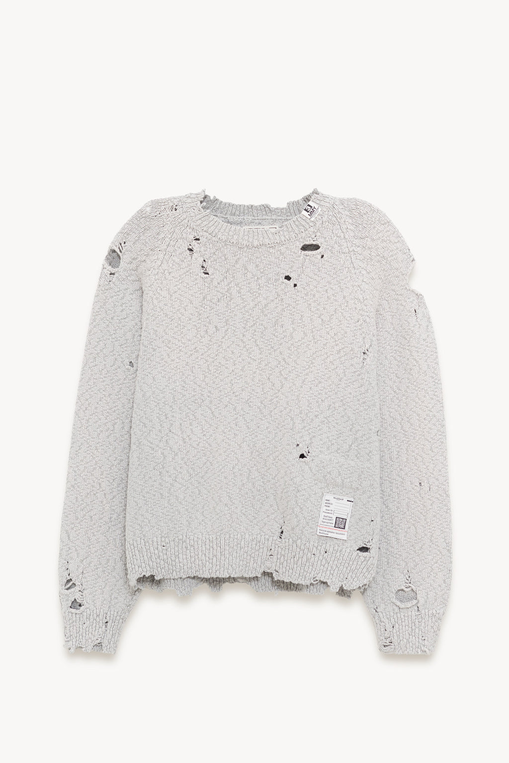 MAISON MIHARA YASUHIRO BEIGE SUN FADED KNIT PULLOVER