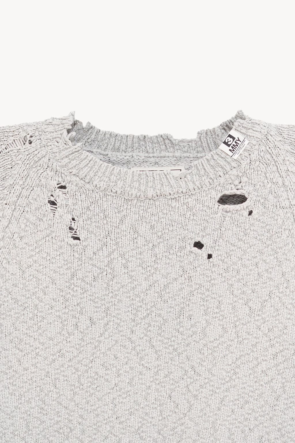 MAISON MIHARA YASUHIRO BEIGE SUN FADED KNIT PULLOVER