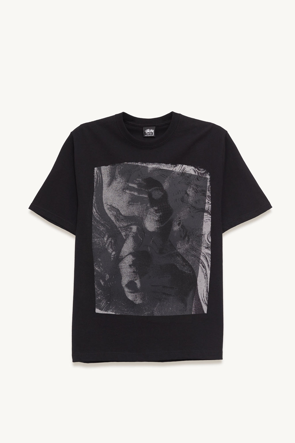 STUSSY BLACK DOUBLE VENUS T SHIRT
