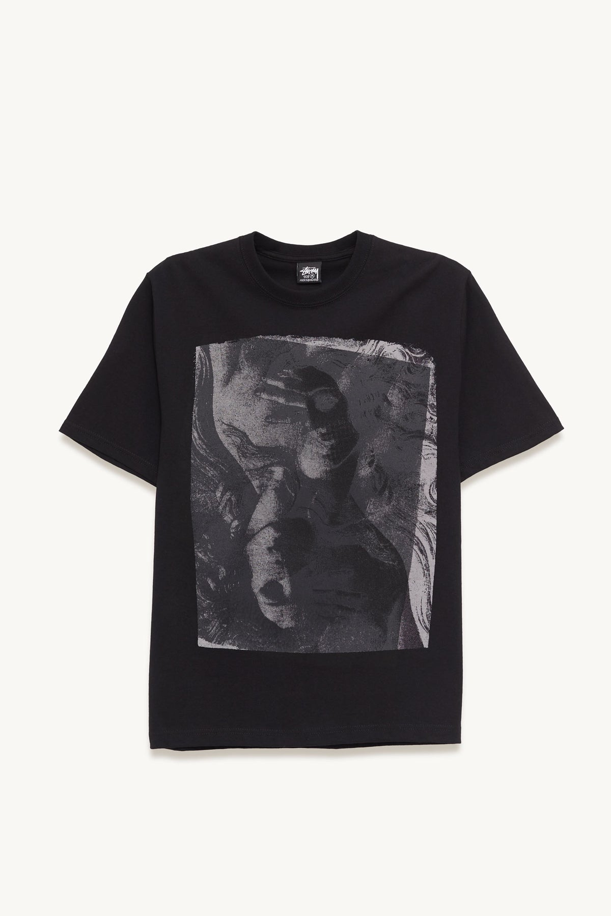 STUSSY BLACK DOUBLE VENUS T SHIRT