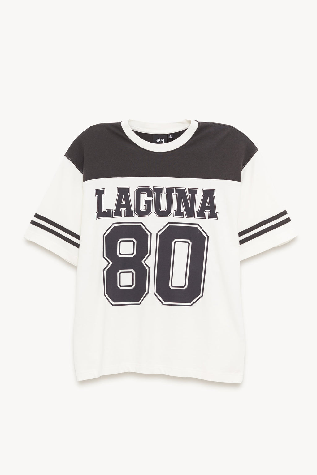 STUSSY STUSSY BLACK WHITE LAGUNA T SHIRT
