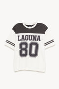 STUSSY STUSSY BLACK WHITE LAGUNA T SHIRT