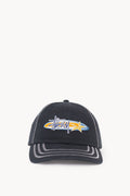 STUSSY BLACK LP OVAL STAR CAP