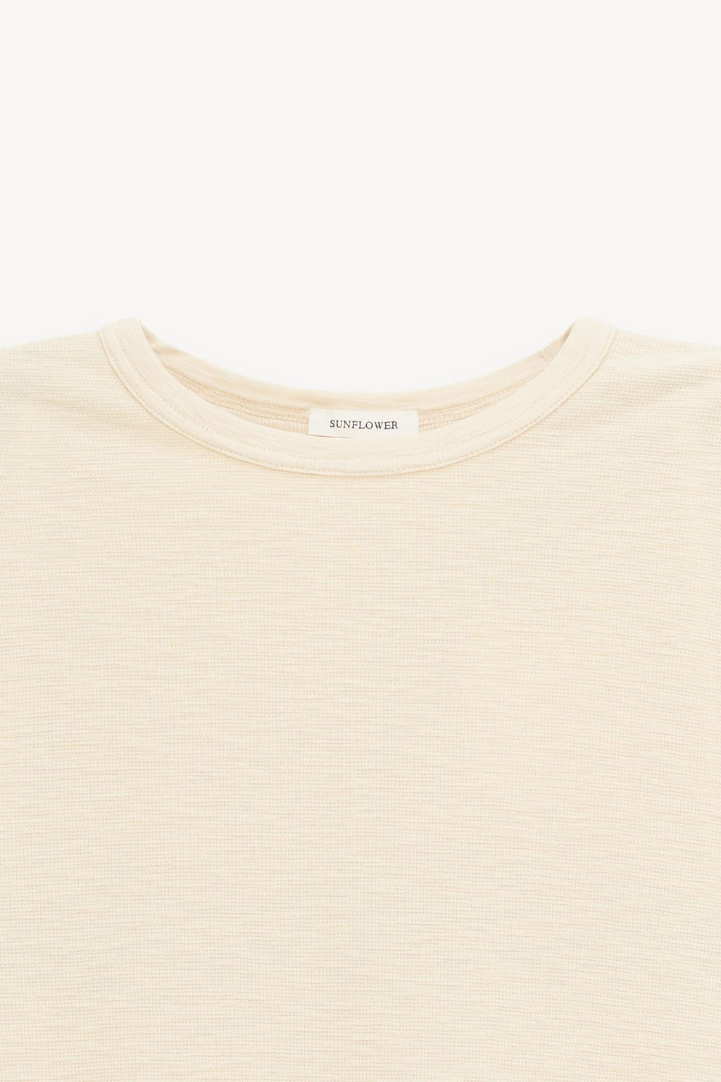 SUNFLOWER BEIGE WAFFLE LS T SHIRT