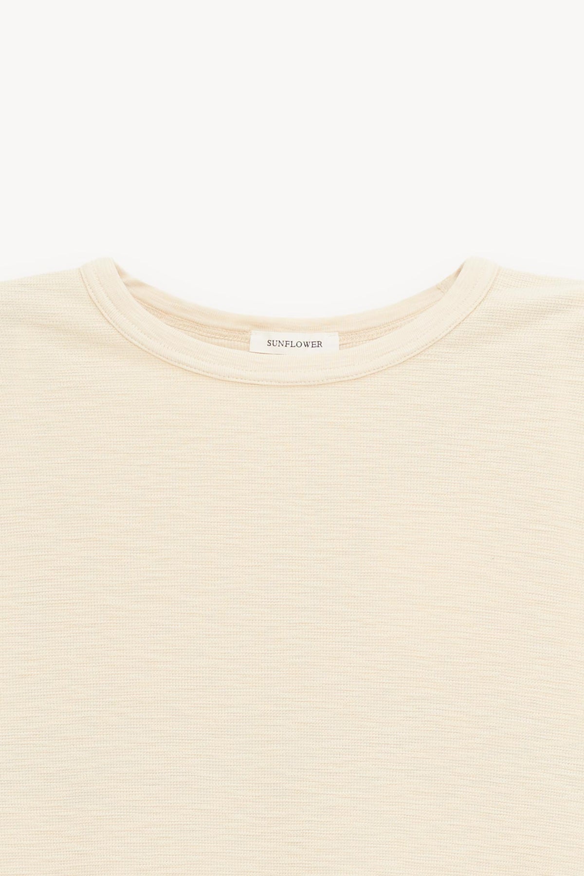 SUNFLOWER BEIGE WAFFLE LS T SHIRT