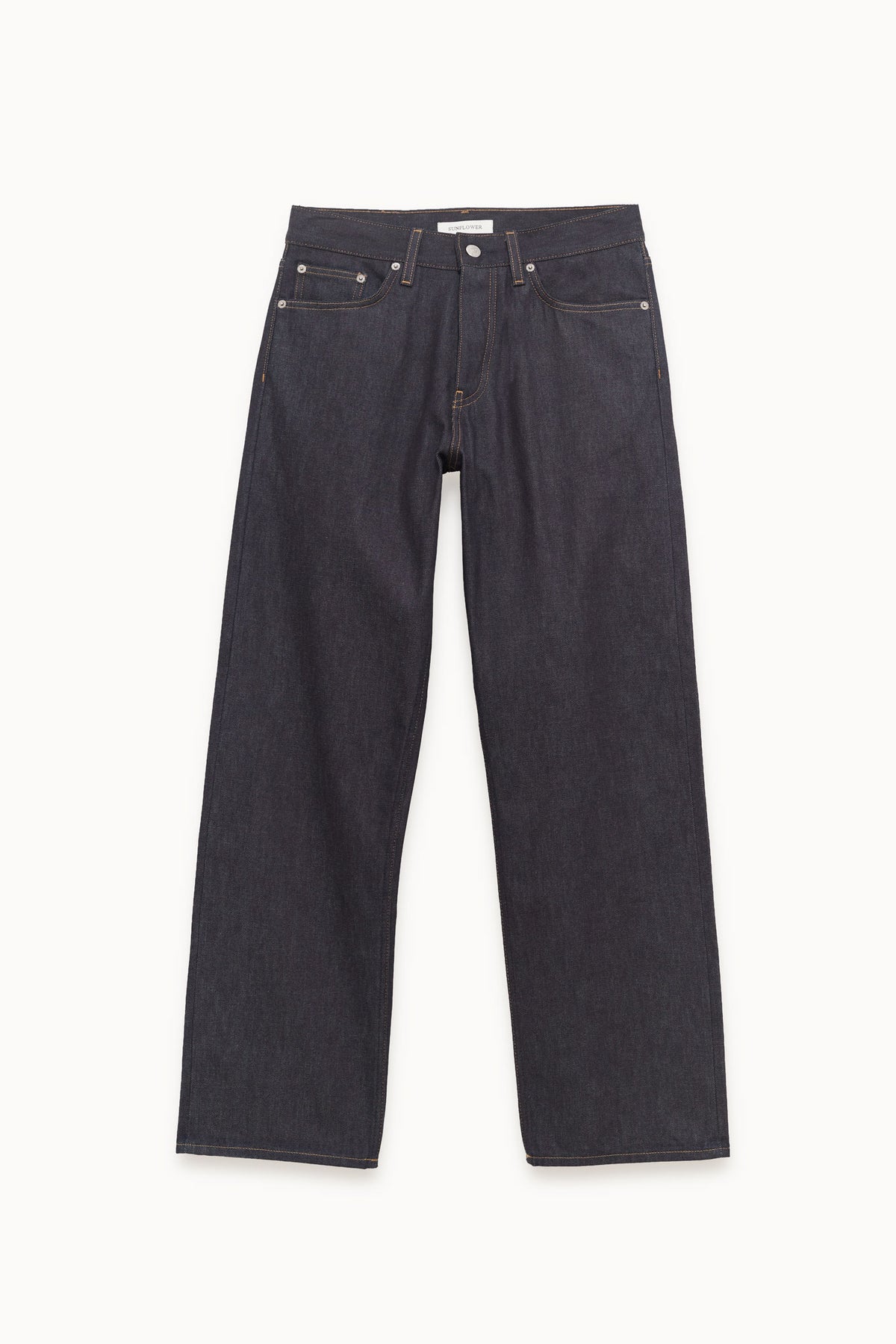SUNFLOWER BLUE LOOSE RAW SELVEDGE DENIM