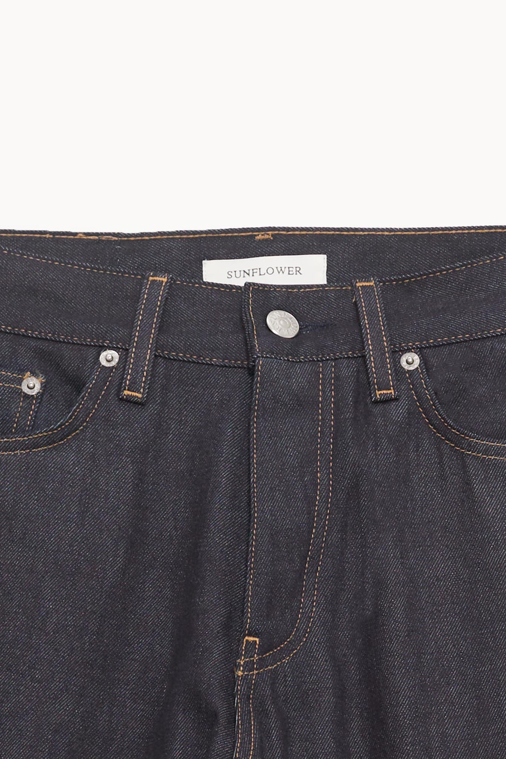 SUNFLOWER BLUE LOOSE RAW SELVEDGE DENIM