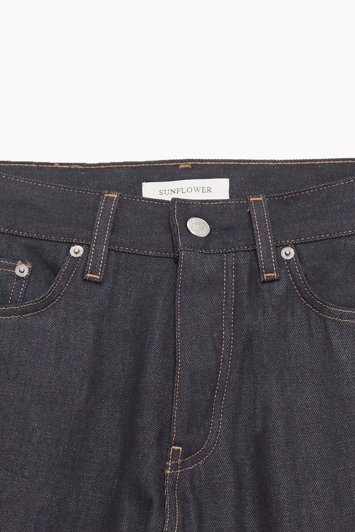 SUNFLOWER BLUE LOOSE RAW SELVEDGE DENIM