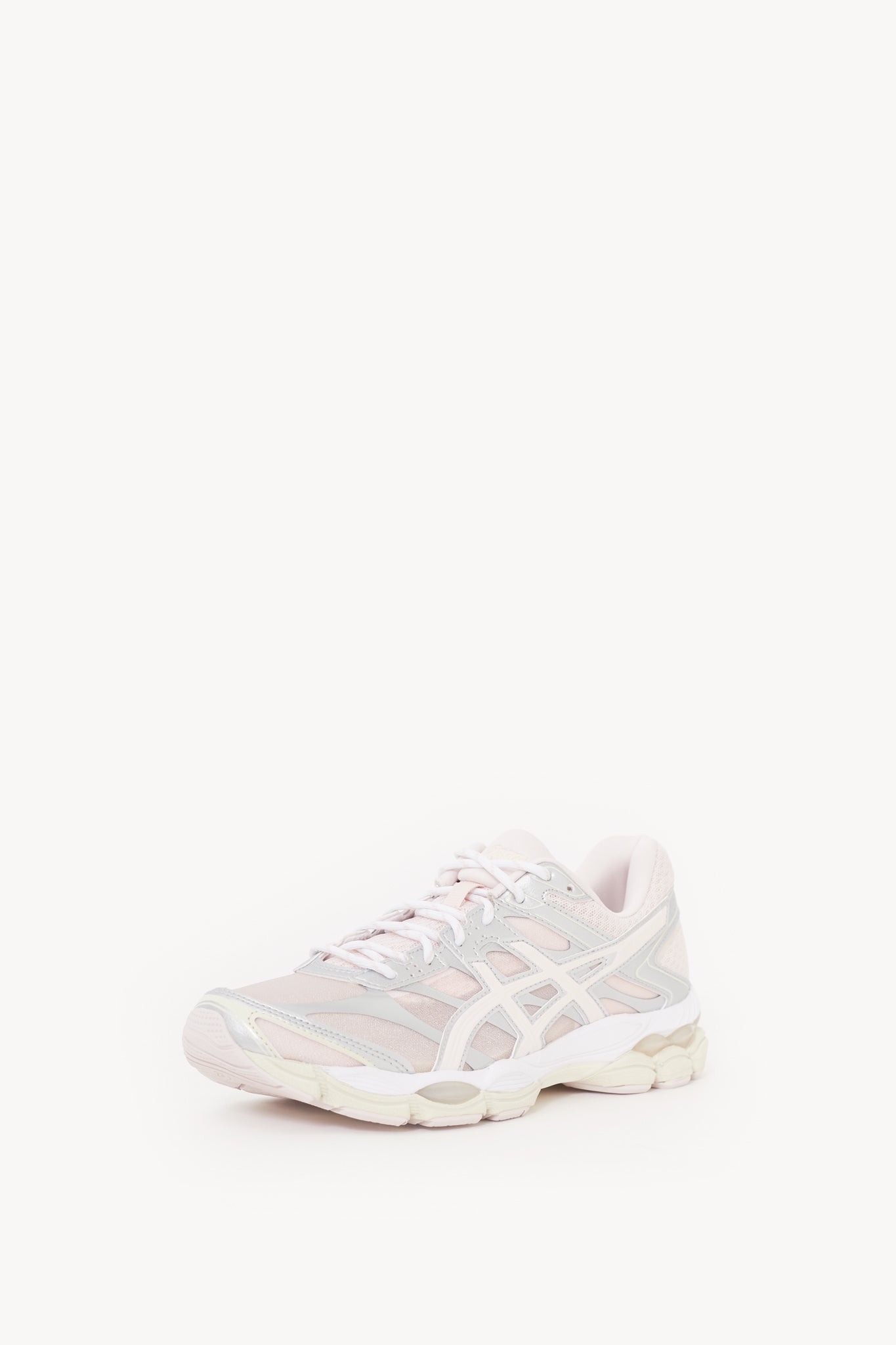 ASICS PINK CLOUD PURE SILVER GEL CUMULUS 16 SNEAKERS