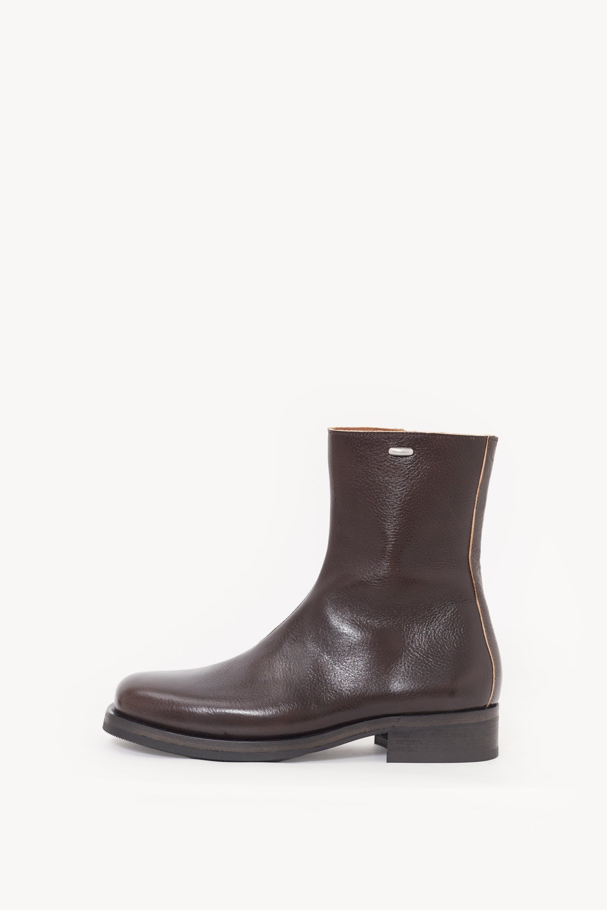 OUR LEGACY DEEP AMERICANO LEATHER CAMION BOOTS