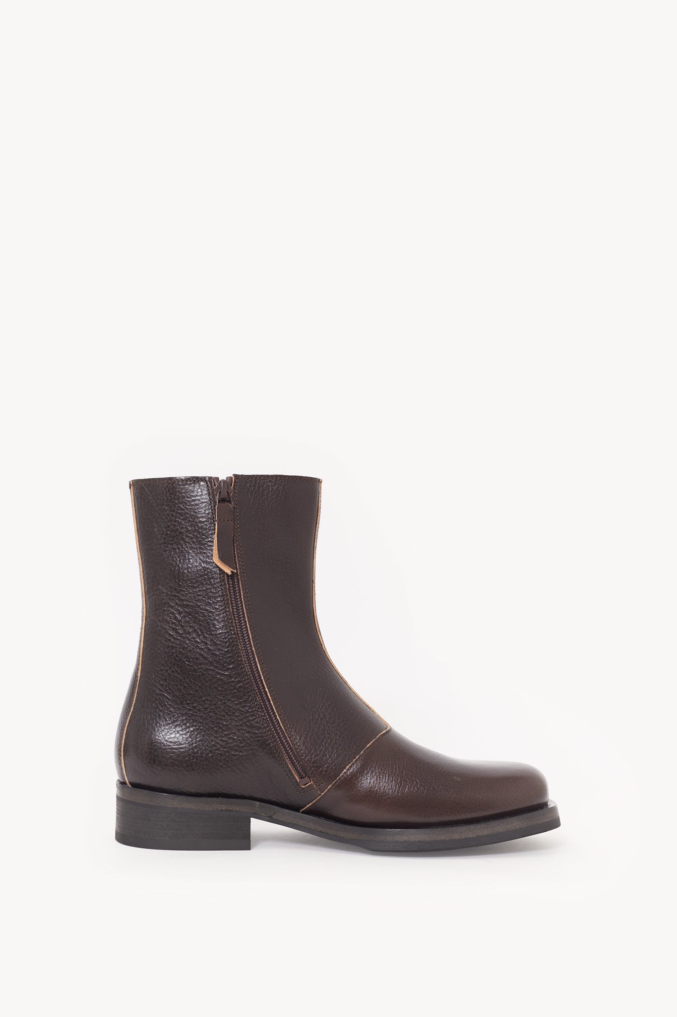 OUR LEGACY DEEP AMERICANO LEATHER CAMION BOOTS