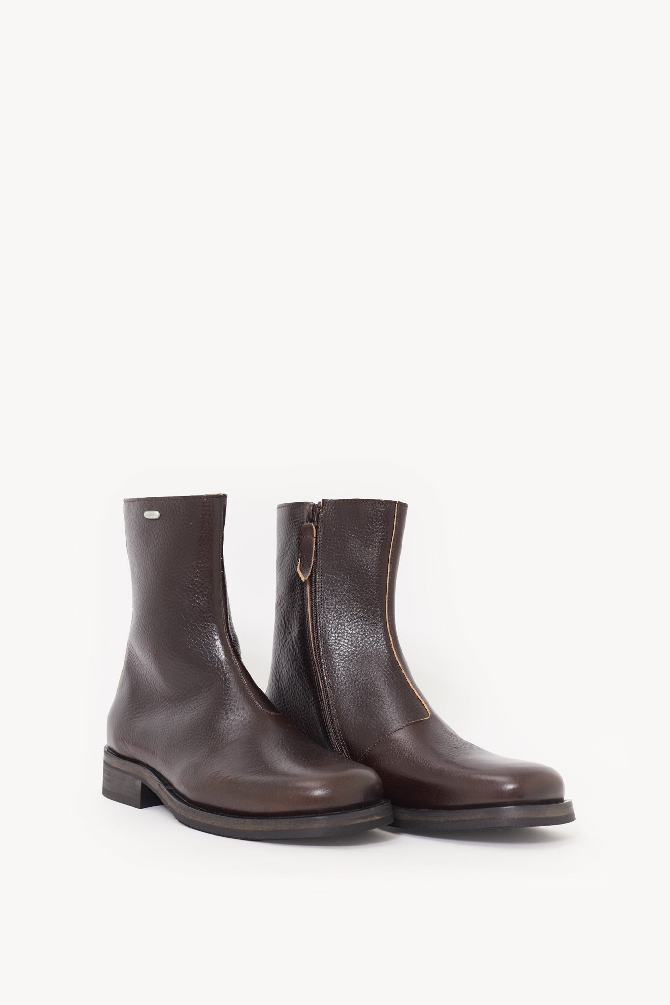 OUR LEGACY DEEP AMERICANO LEATHER CAMION BOOTS