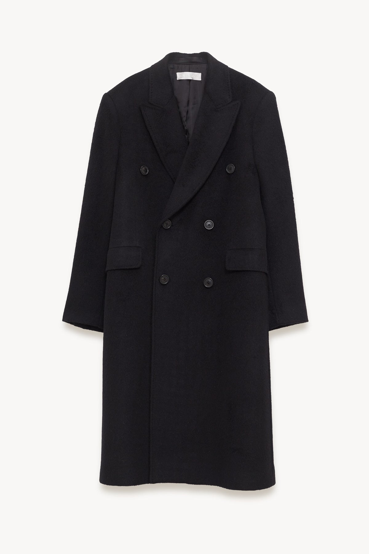 OUR LEGACY BLACK HAIRY WOOL WHALE COAT