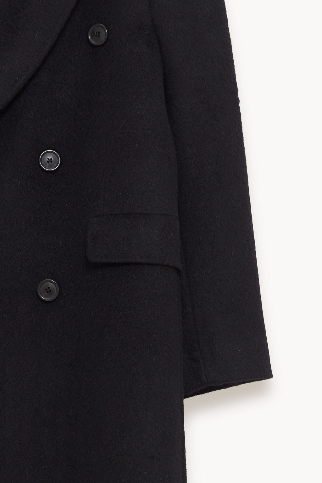 OUR LEGACY BLACK HAIRY WOOL WHALE COAT