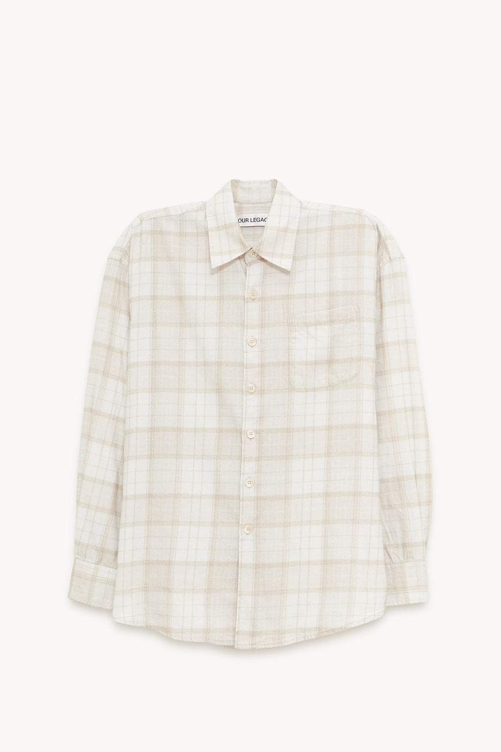 OUR LEGACY STELLA CHECK PRINT BORROWED SHIRT