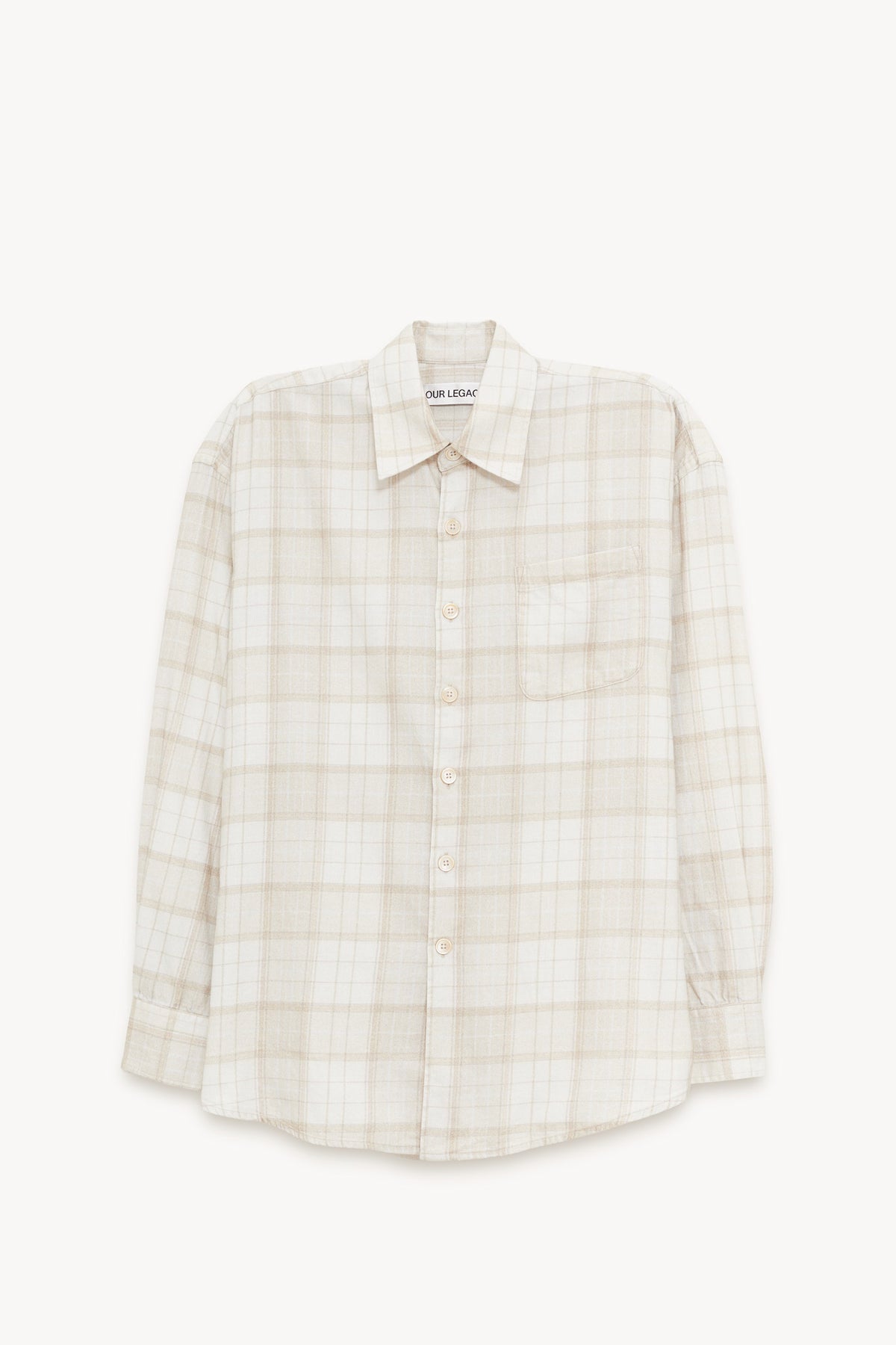 OUR LEGACY STELLA CHECK PRINT BORROWED SHIRT