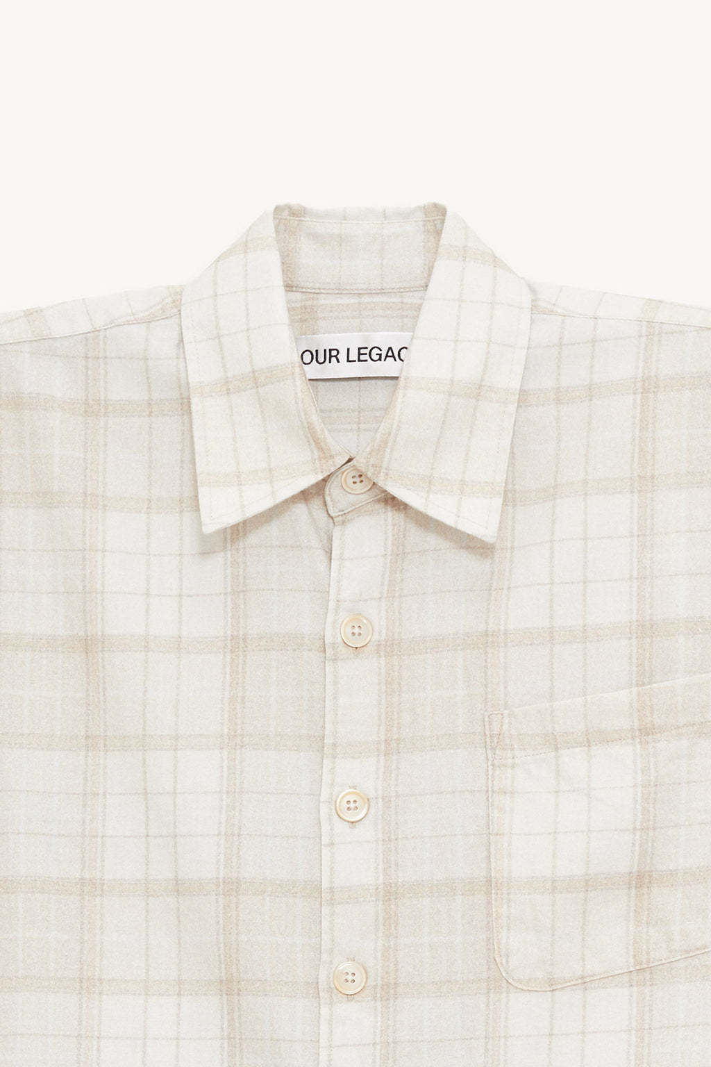 OUR LEGACY STELLA CHECK PRINT BORROWED SHIRT