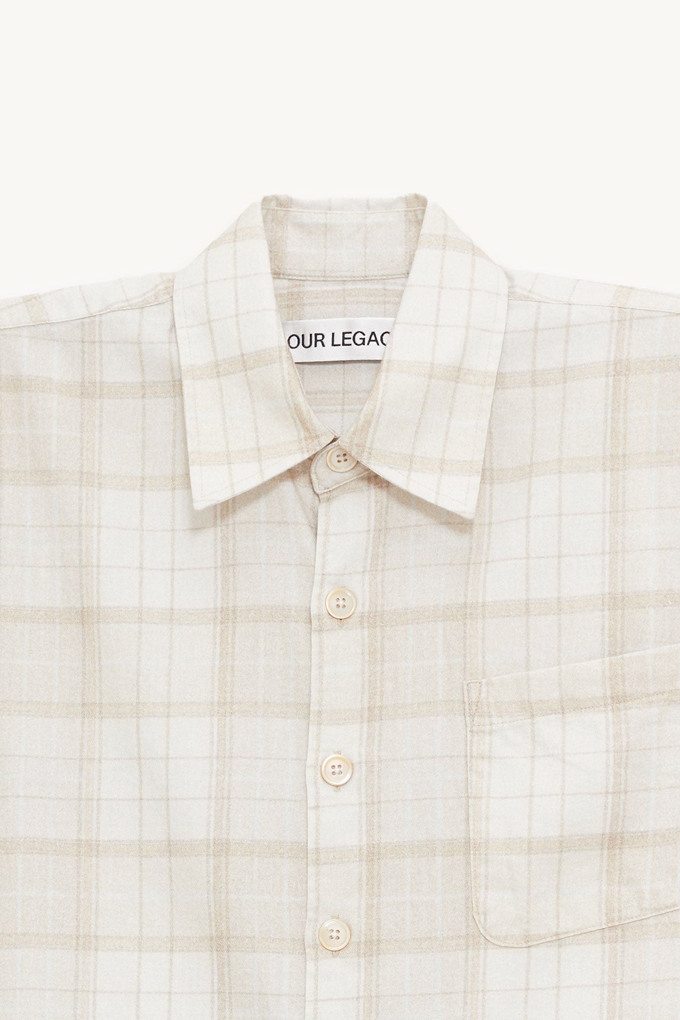 OUR LEGACY STELLA CHECK PRINT BORROWED SHIRT