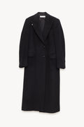 OUR LEGACY BLACK HAIRY WOOL MANTA COAT