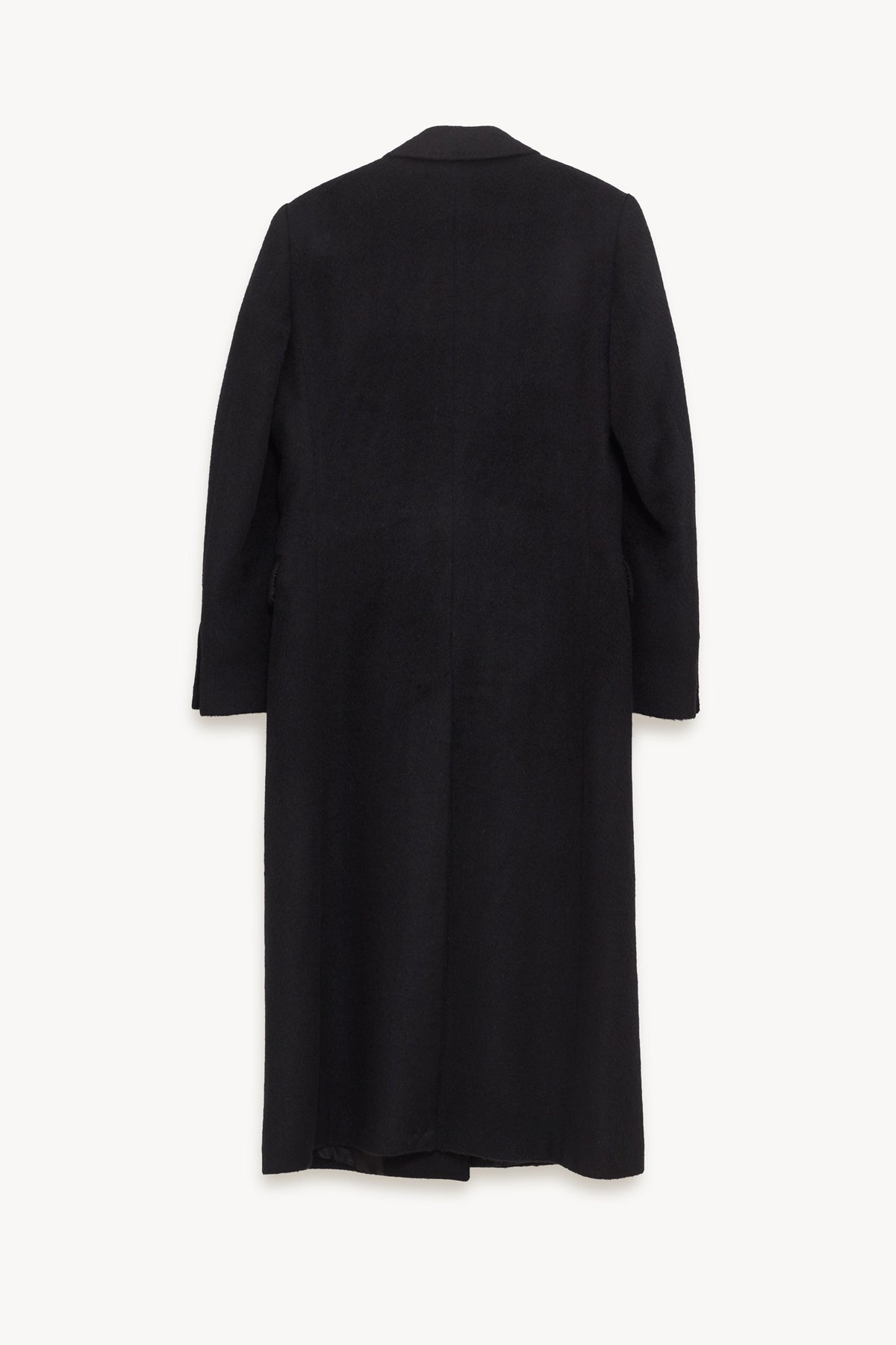 OUR LEGACY BLACK HAIRY WOOL MANTA COAT