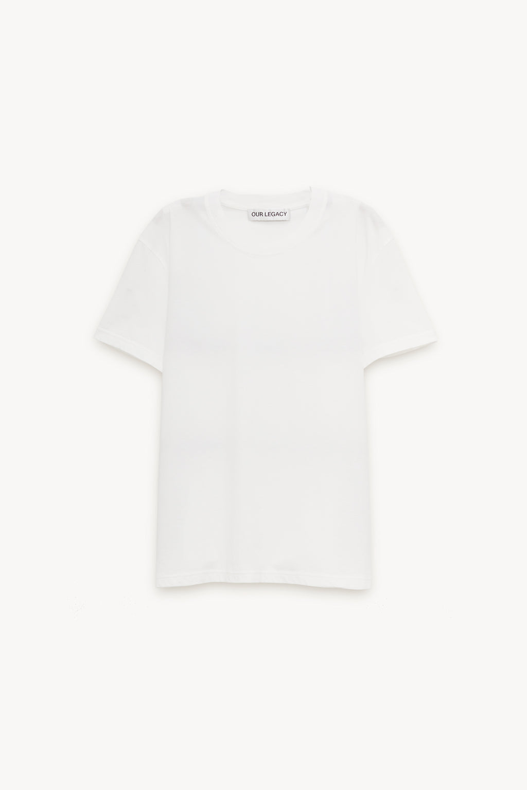 OUR LEGACY WHITE CLEAN JERSEY CLASSIC T SHIRT